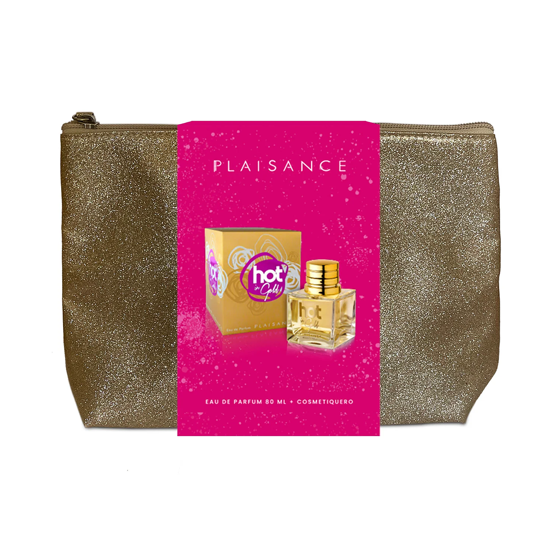 Set Perfume Hot In Gold EDP 80 ml + Cosmetiquero - PETRIZZIO 2