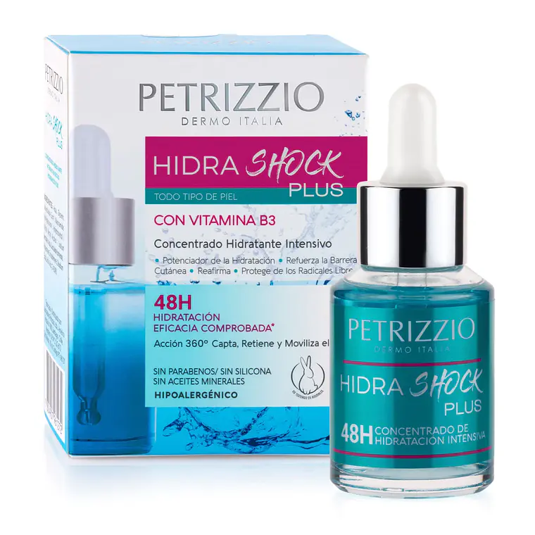 Sérum Concentrado 48 horas HidraShock Plus 28ml - PETRIZZIO 1