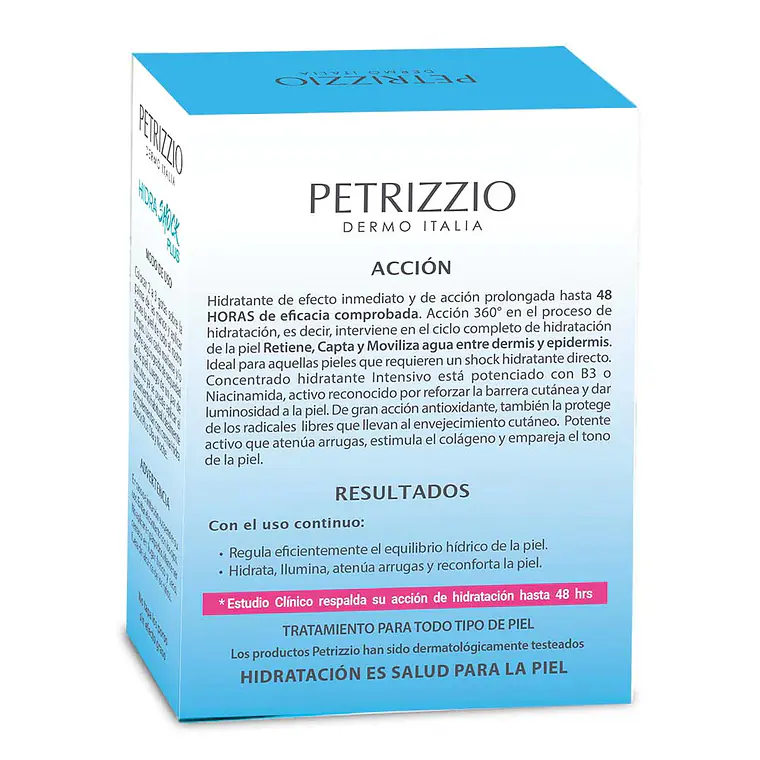 Sérum Concentrado 48 horas HidraShock Plus 28ml - PETRIZZIO 4