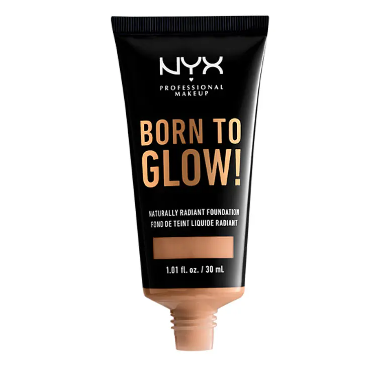 Base de maquillaje Born To Glow - NYX CAMEL 1