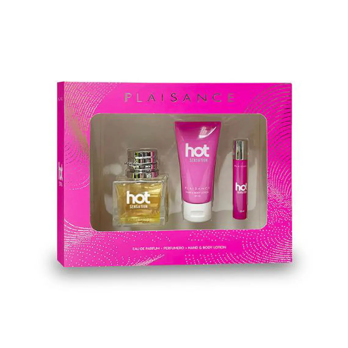 Set Perfume Hot Sensation EDP 50 ml + 10 ml + Body Lotion PLAISANCE 2