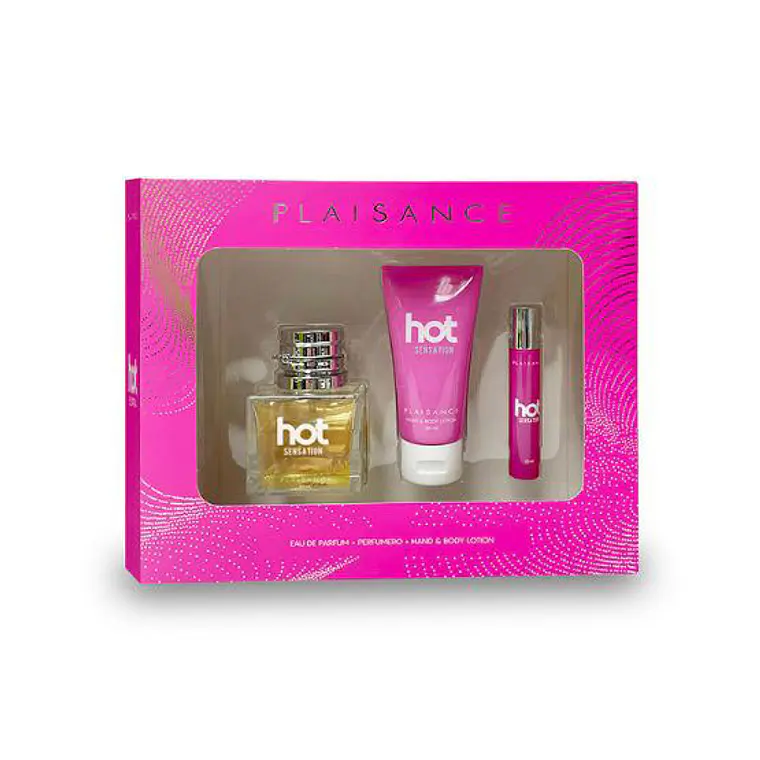 Set Perfume Hot Sensation EDP 50 ml + 10 ml + Body Lotion PLAISANCE 2