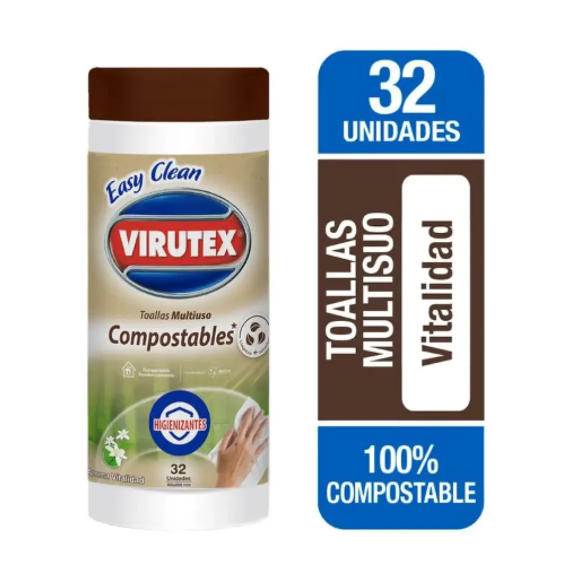 Toallas de Papel Multiuso Compostable 32 un - VIRUTEX 1