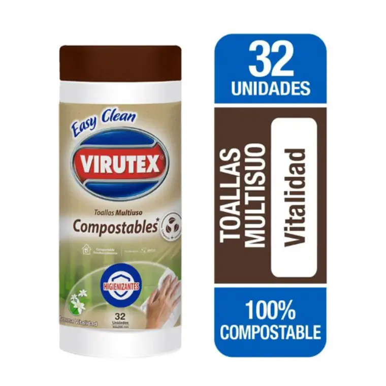 Toallas de Papel Multiuso Compostable 32 un - VIRUTEX 1