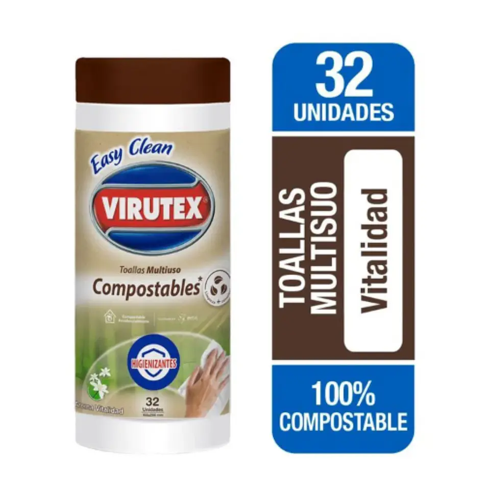 Toallas de Papel Multiuso Compostable 32 un - VIRUTEX 1