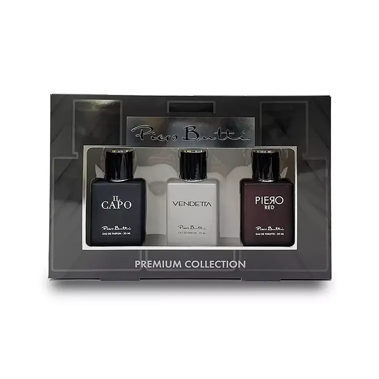 Set Perfumes Piero Red Deep + Il Capo + Vendetta Piero Butti - PETRIZZIO 1