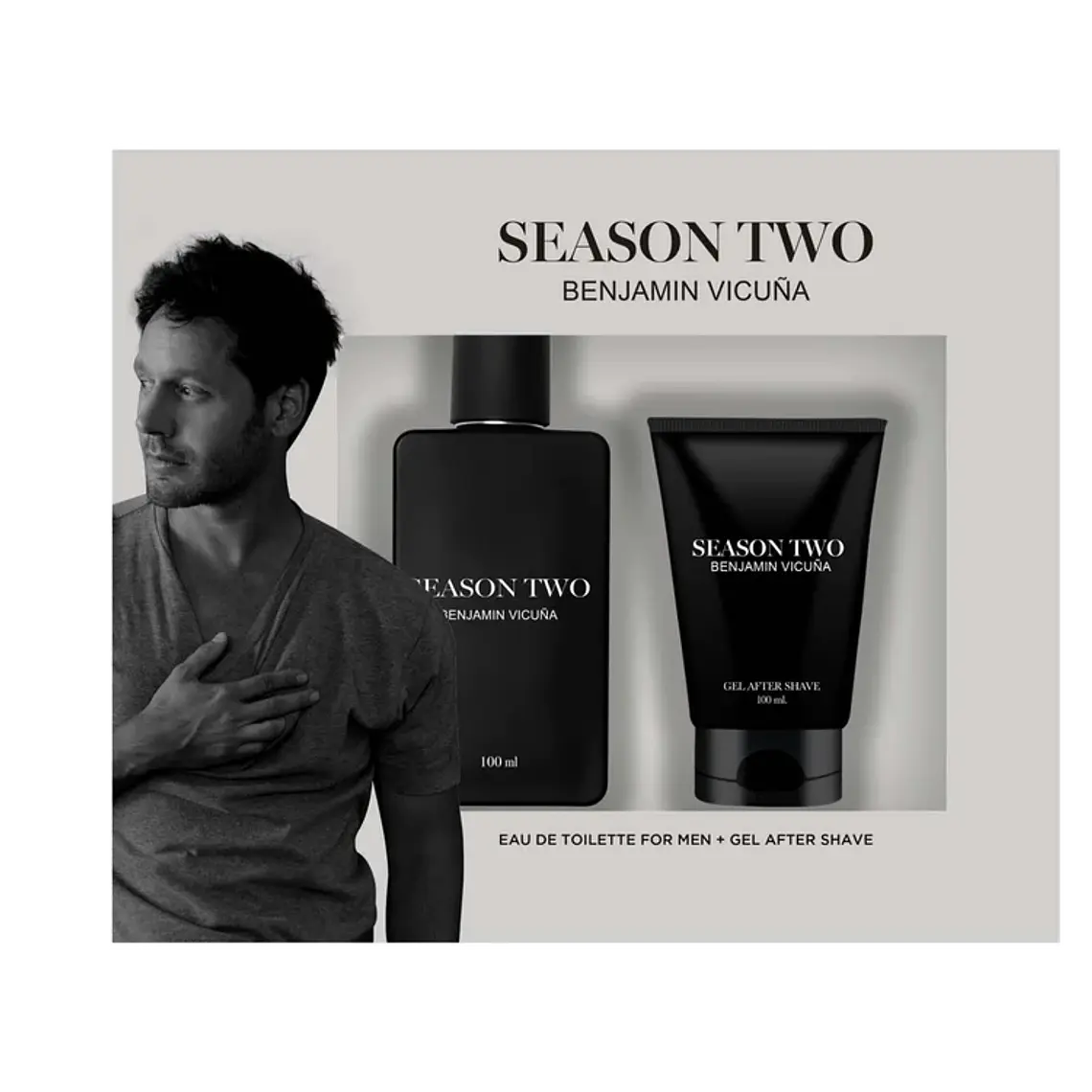  BENJAMIN VICUÑA SEASON TWO EAU DE TOILETTE 100 ML + GEL AF SHAVE 100 ML- PETRIZZIO 1