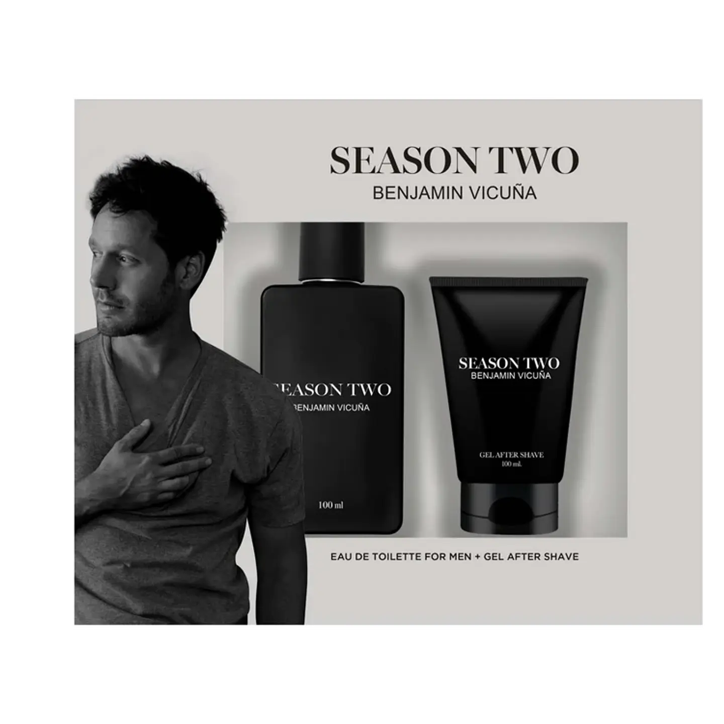 BENJAMIN VICUÑA SEASON TWO EAU DE TOILETTE 100 ML + GEL AF SHAVE 100 ML- PETRIZZIO 1