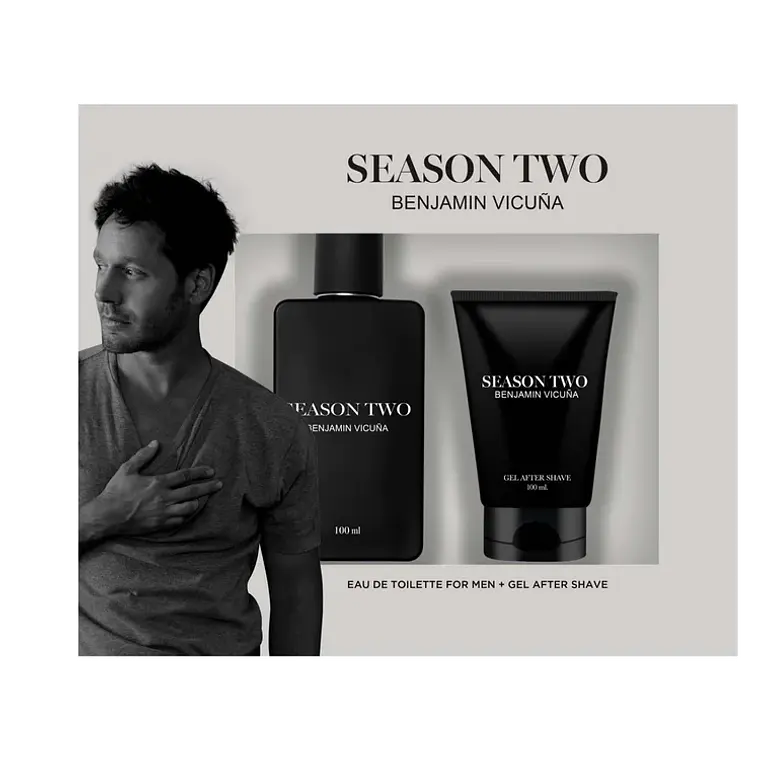  BENJAMIN VICUÑA SEASON TWO EAU DE TOILETTE 100 ML + GEL AF SHAVE 100 ML- PETRIZZIO 1