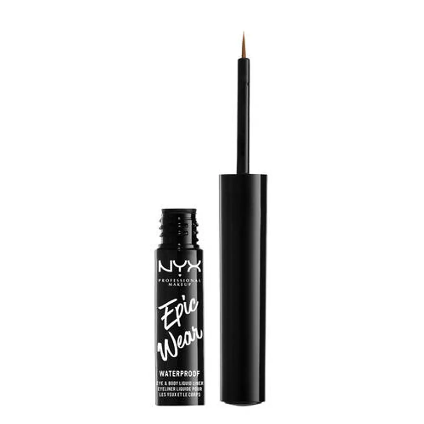 Delineador Líquido Metálico Epic Wear Brown Me - NYX 2