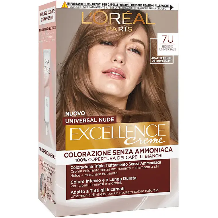 Tintura Excellence Nudes 7U Sin Amoníaco - LOREAL 1