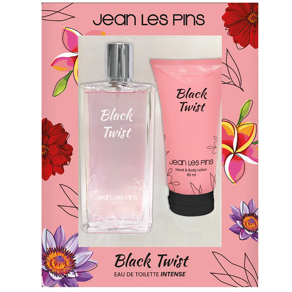 Set Perfume Black Twist EDT 100 ml + Body Lotion - PETRIZZIO