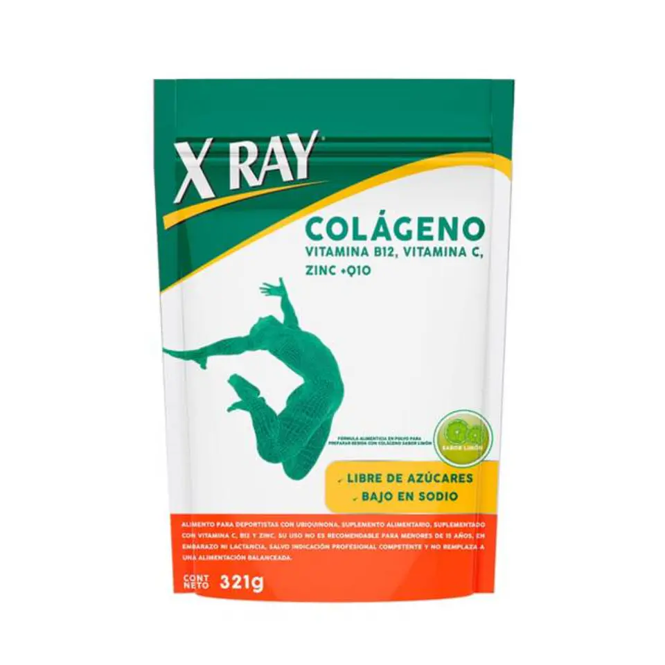 Colágeno Doypack Polvo 321g Sabor Limón - X Ray  1