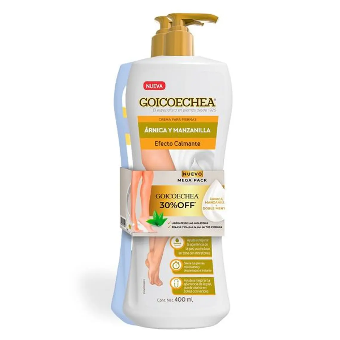 Pack Goicoechea Crema Doble Mentol + Arnica Y Manzanilla 400Ml - GOICOECHEA 2