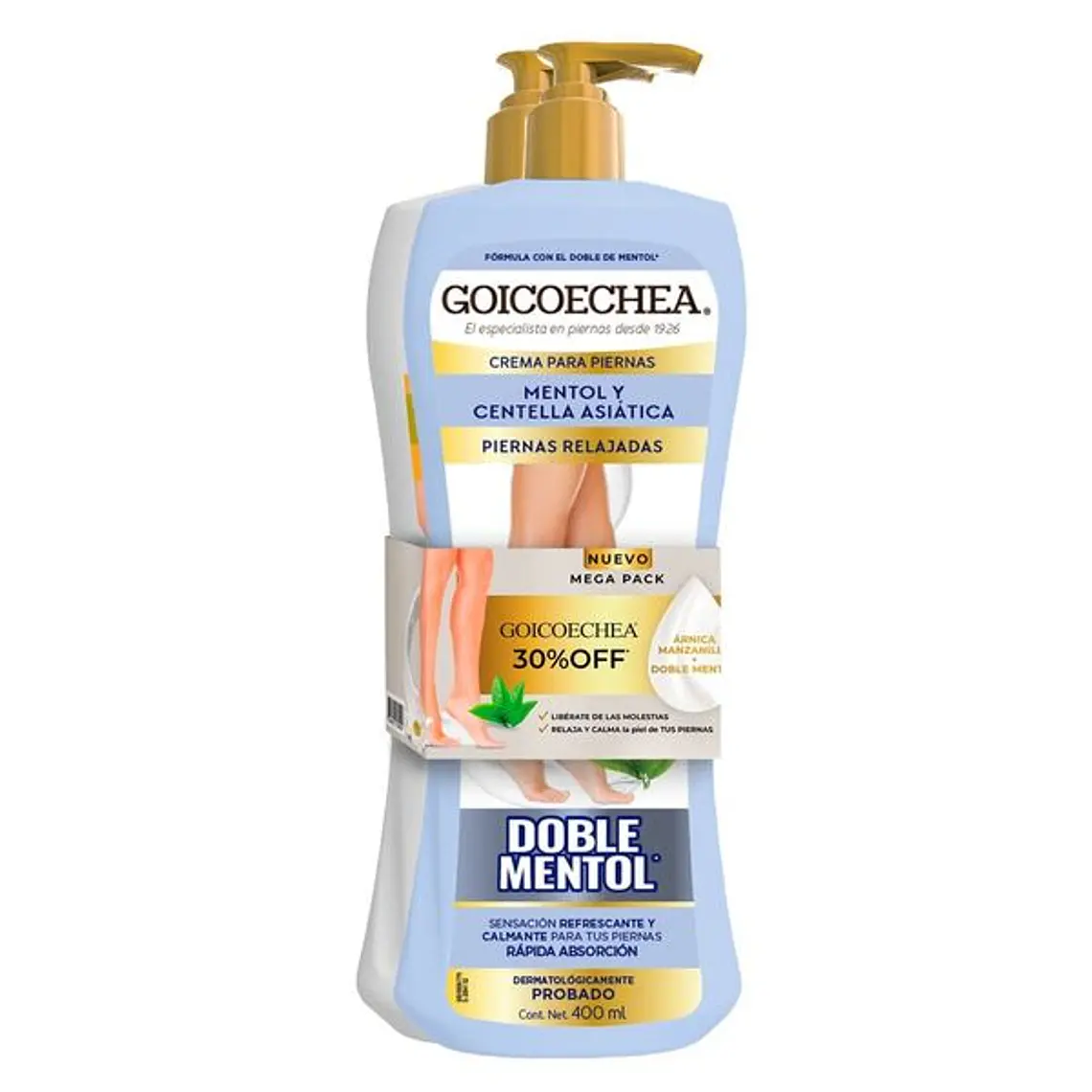 Pack Goicoechea Crema Doble Mentol + Arnica Y Manzanilla 400Ml - GOICOECHEA 1