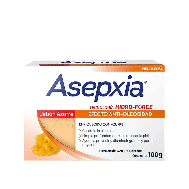 Jabón Barra Azufre 100 GR - ASEPXIA 1