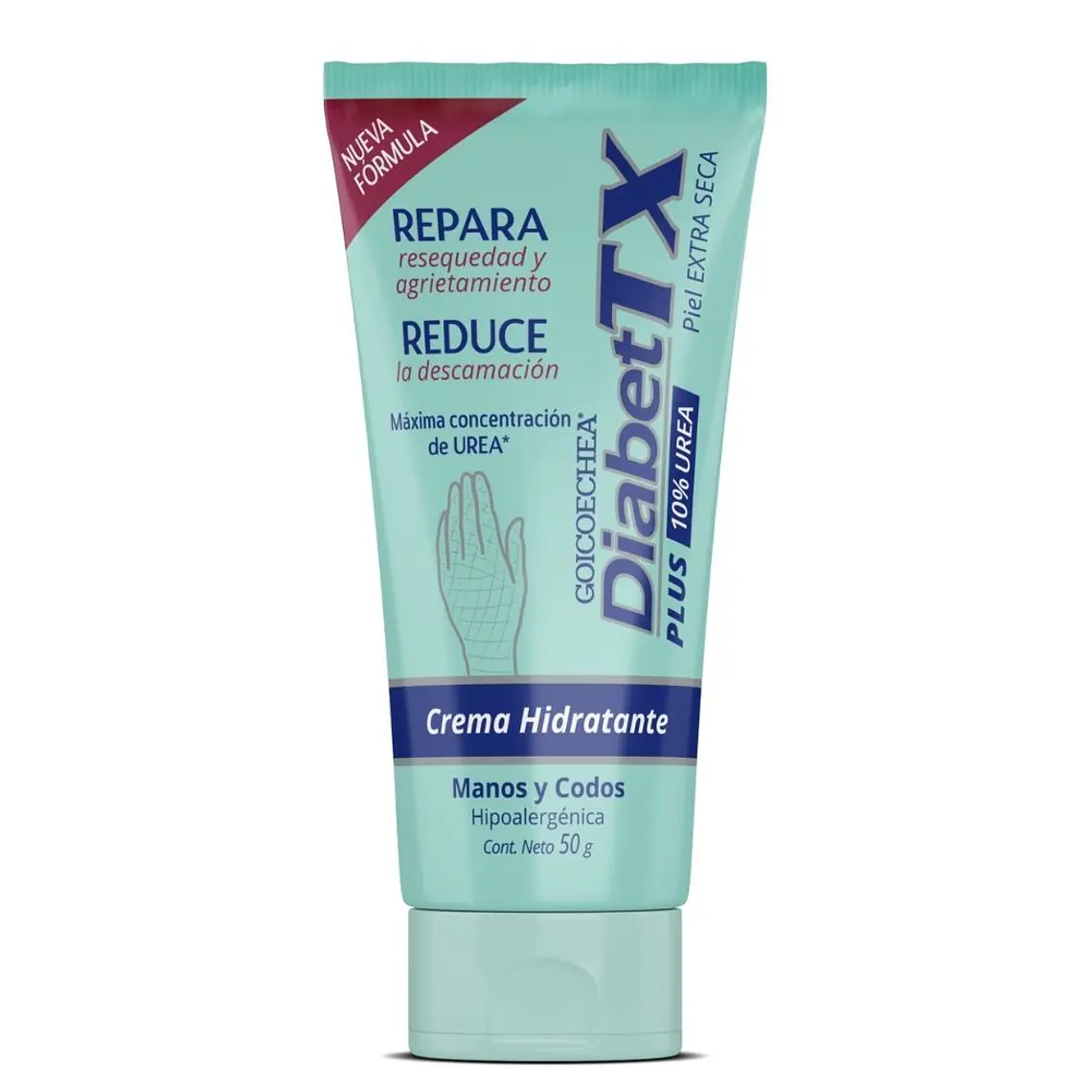 DiabetTX Crema Manos y Codos 10% Urea 50 ml - GOICOECHEA 1