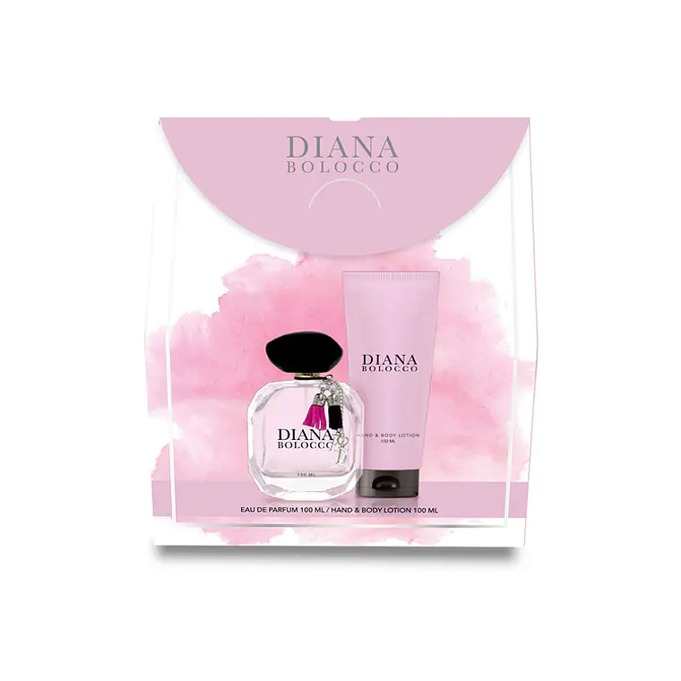 Set Perfume Diana Bolocco EDP 100 ml + Hand Body Lotion  3