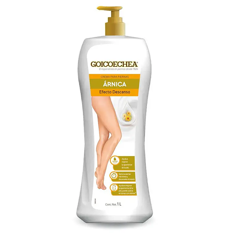 Crema para piernas Arnica efecto calmante  1 LT - GOICOECHEA 1