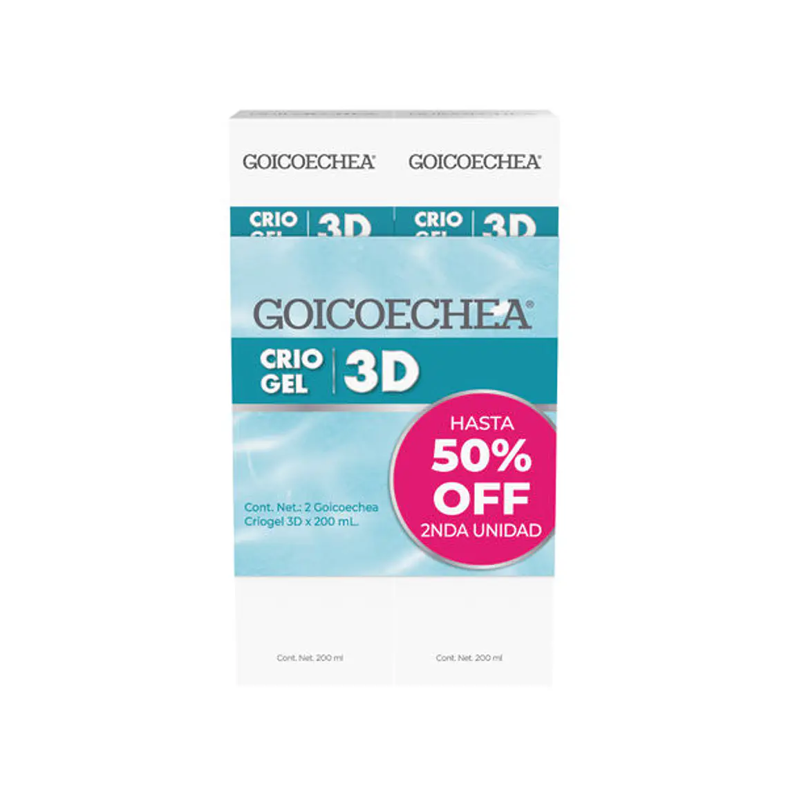 Pack cremas Criogel 3D - GOICOECHEA 1