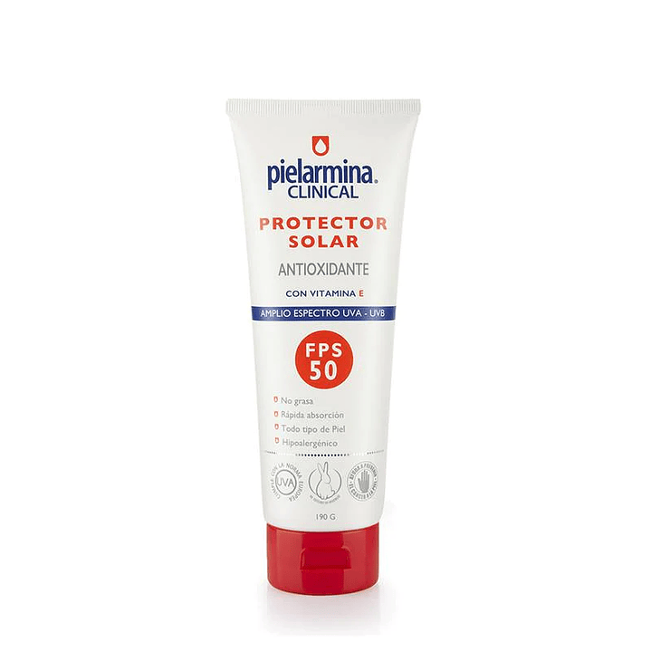 Protector Solar PIELARMINA CLINICAL Adulto Fps 50 Con Vitamina E  190 g - PETRIZZIO 1