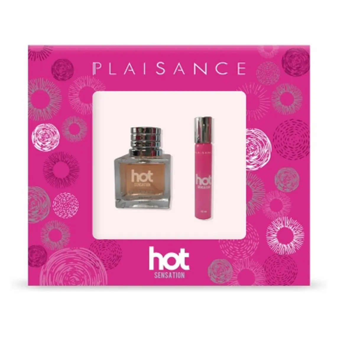 Set Perfume Hot Sensation EDP 50 ml + Roll On 10 ml - PLAISANCE 1
