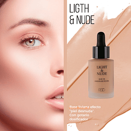 Base líquida Light & Nude 27 ml - PETRIZZIO