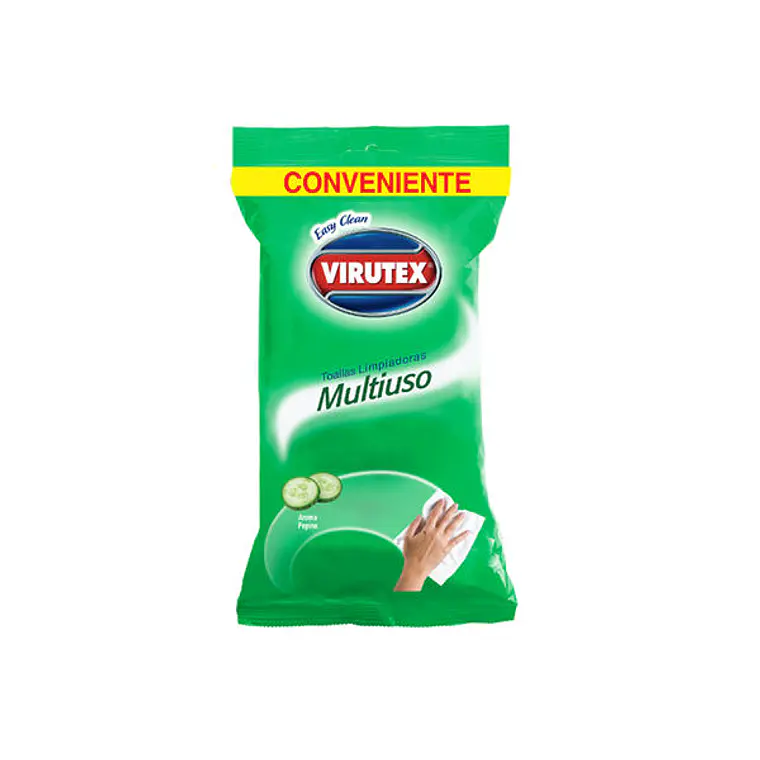 Toallitas multiuso virutex aroma Pepino 30 Unid - VIRUTEX 1