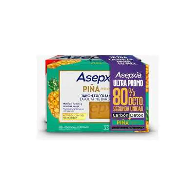 Pack jabónes Barra Carbon y Piña 200 GR - ASEPXIA 1