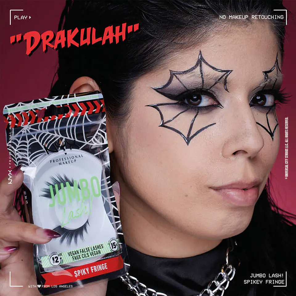 Pestañas Postizas Halloween Spiky Fringe Jumbo Lash - NYX 2