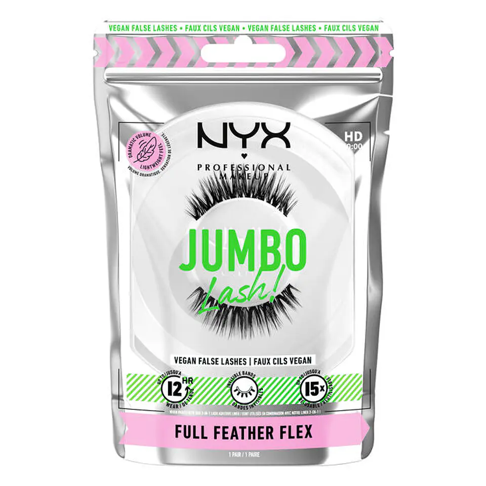 Pestañas postizas veganas reutilizables y naturalmente voluminosas - NYX 1