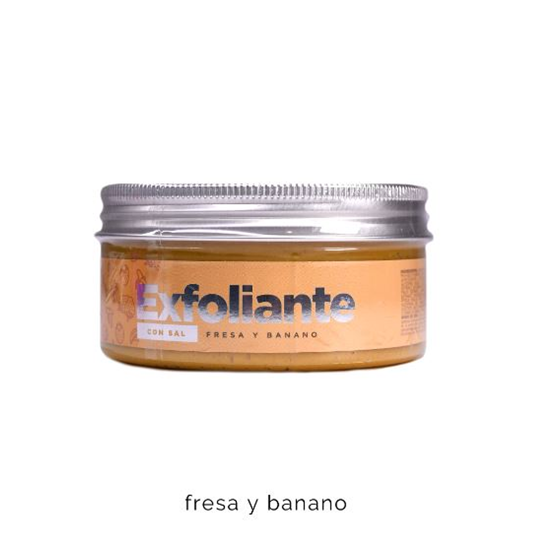 Exfoliante con sal fresa y banano - DOLCE BELLA 1