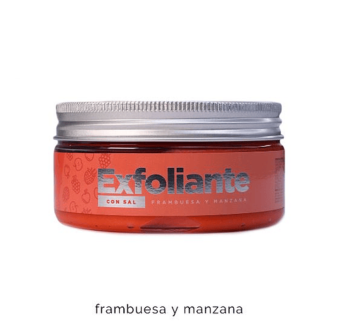 Exfoliante con sal frambuesa y manzana - DOLCE BELLA
