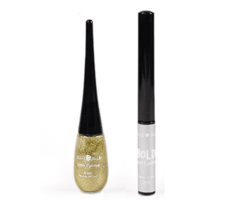 Duo Delineador Perlado Plateado y Escarchado Dorado - DOLCE BELLA