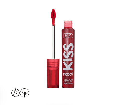 Labial Liquido Kiss Proof Intransferible Italian Red