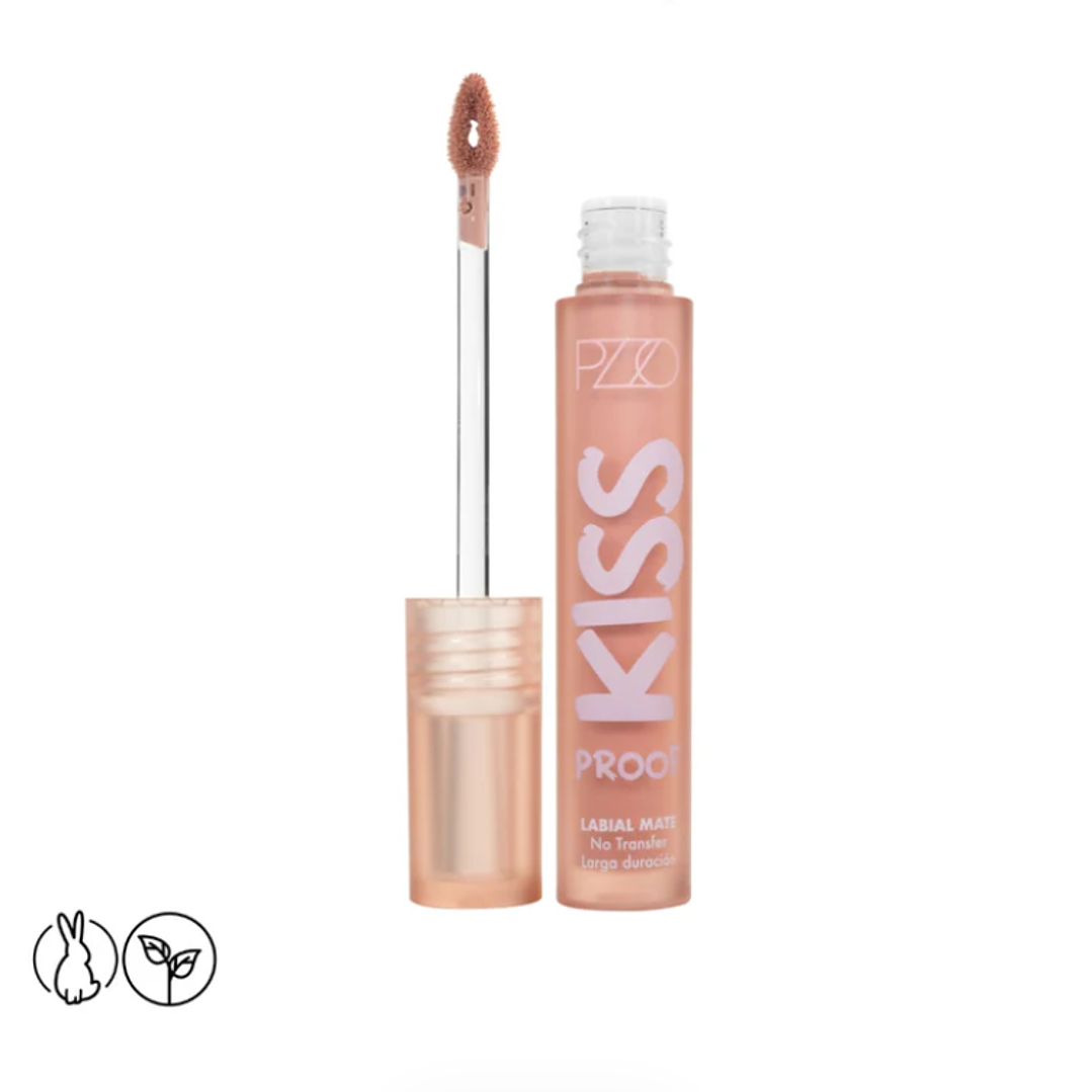 Labial Liquido Kiss Proof Intransferible Peachy Nude 1