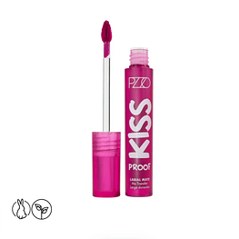 Labial Liquido Kiss Proof Intransferible Fuchsia