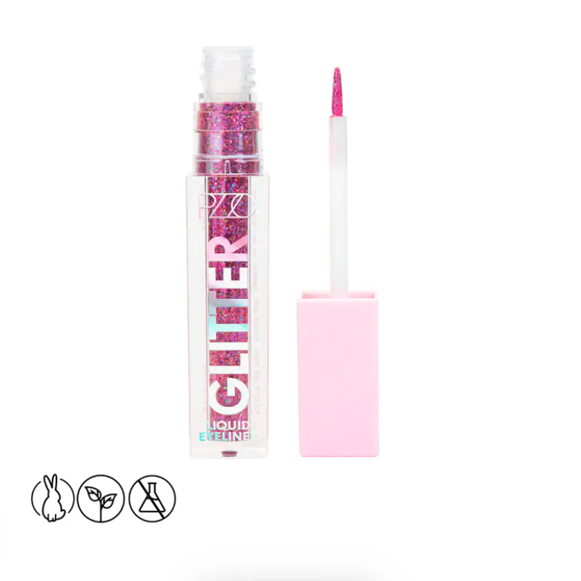 Glitter Liquid Eyeliner Glow Fest Pink Move 1