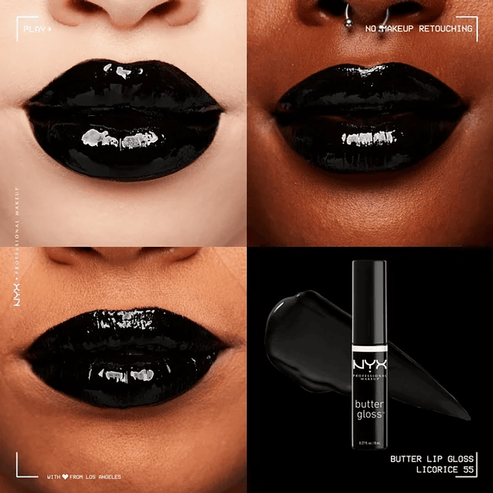  Lip Butter Gloss Negro Licorice - NYX 2
