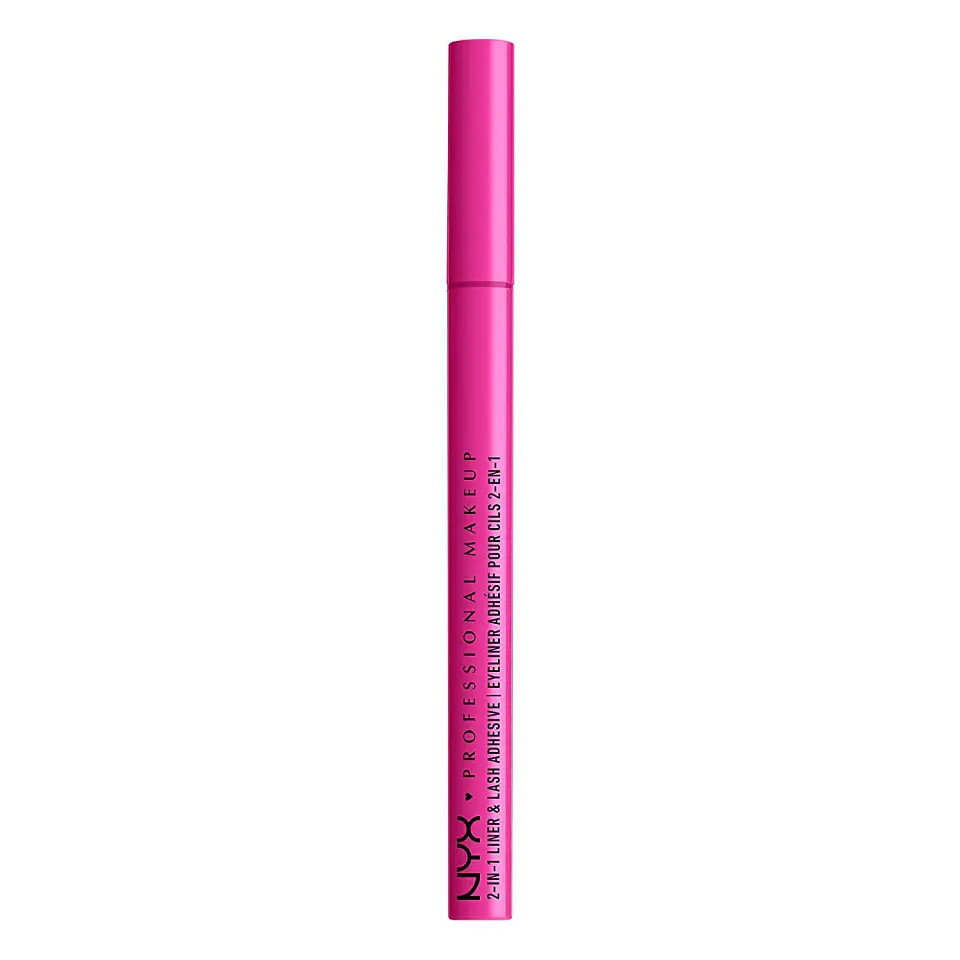 Delineador De Ojos Adhesivo Para Pestañas 2 En 1 24 Hrs A Prueba De Agua Black - NYX 6