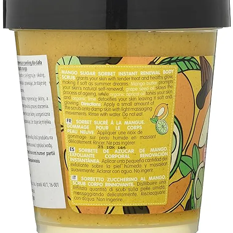 Organic Shop Corporales Mango Azúcar Sorbete Exfoliante Corporal 450 ml 2