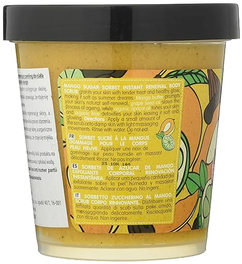 Organic Shop Corporales Mango Azúcar Sorbete Exfoliante Corporal 450 ml 2