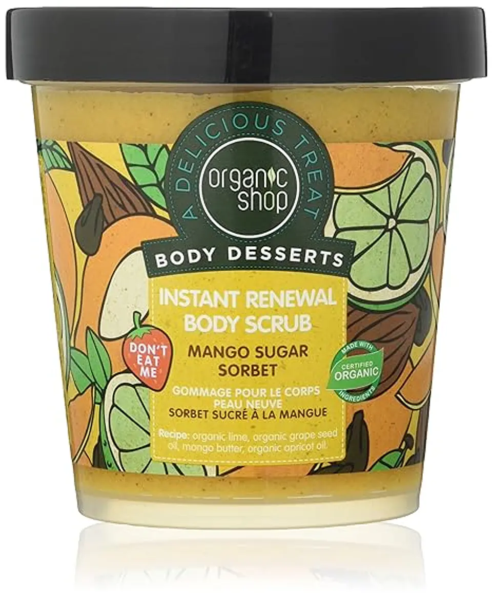 Organic Shop Corporales Mango Azúcar Sorbete Exfoliante Corporal 450 ml 1