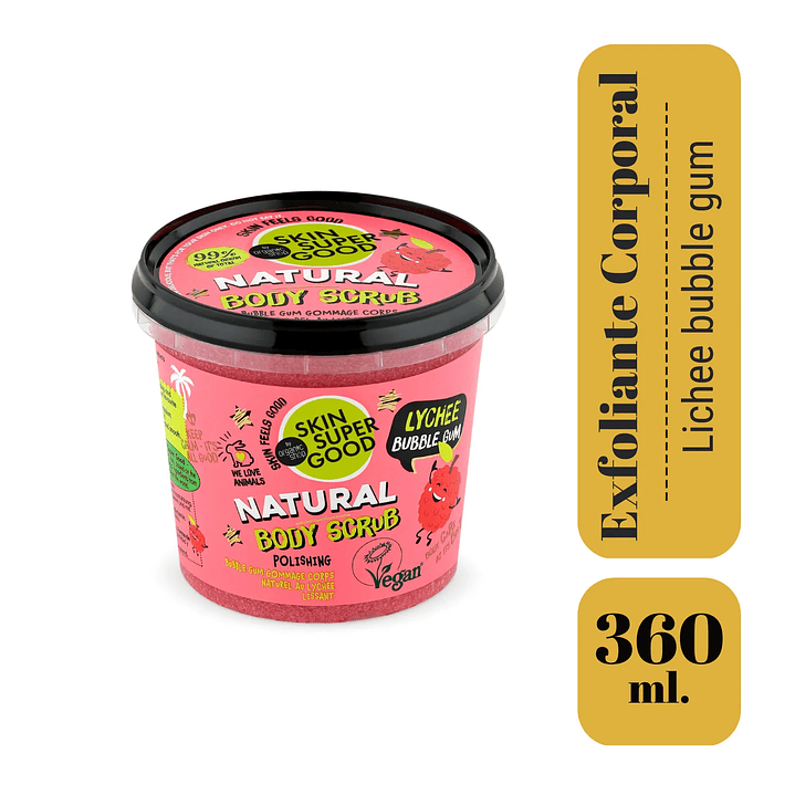 Exfoliante Corporal Lychee Bubble Gum 360ml - ORGANIC SHOP 1