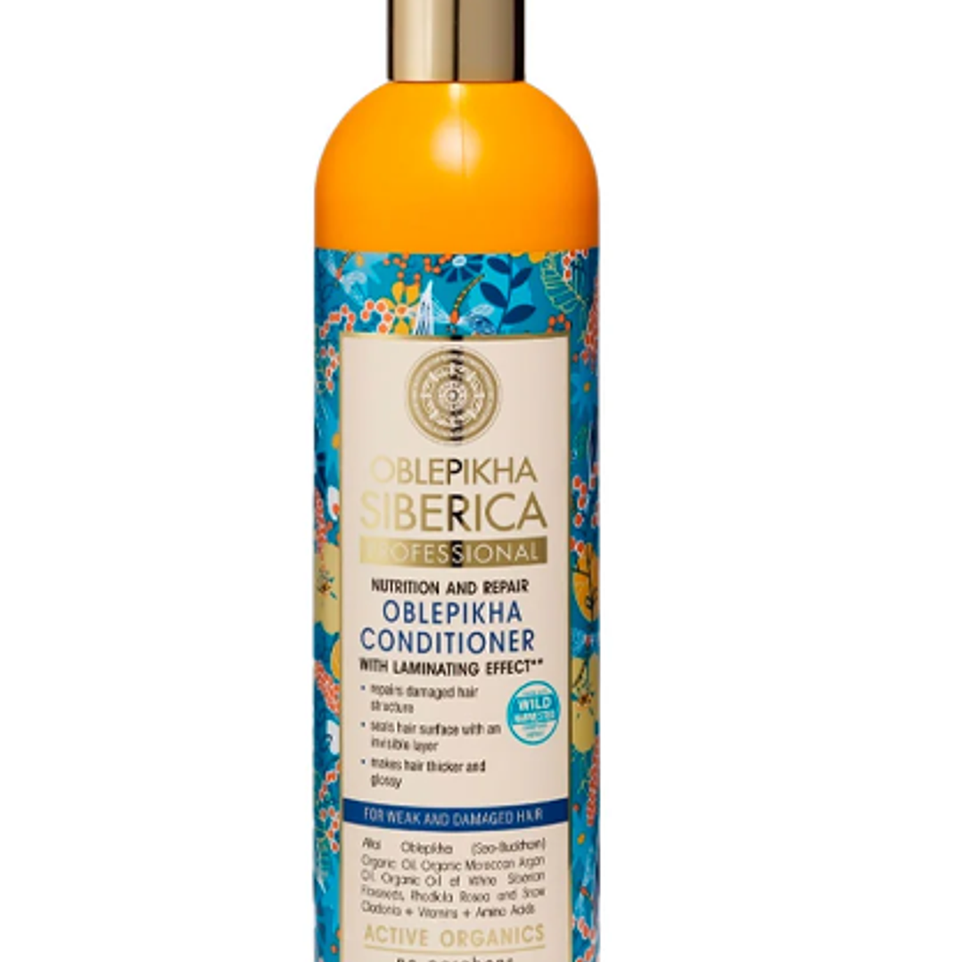 Acondicionador cabello Débil y Dañado Espino Amarillo Oblepikha Natura Siberica 400 ml 1