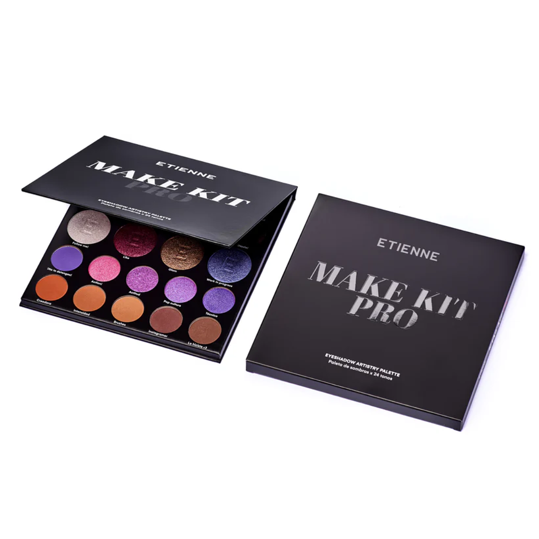 Paleta de Sombras Make Kit Pro x24 Colores - ETIENNE 1