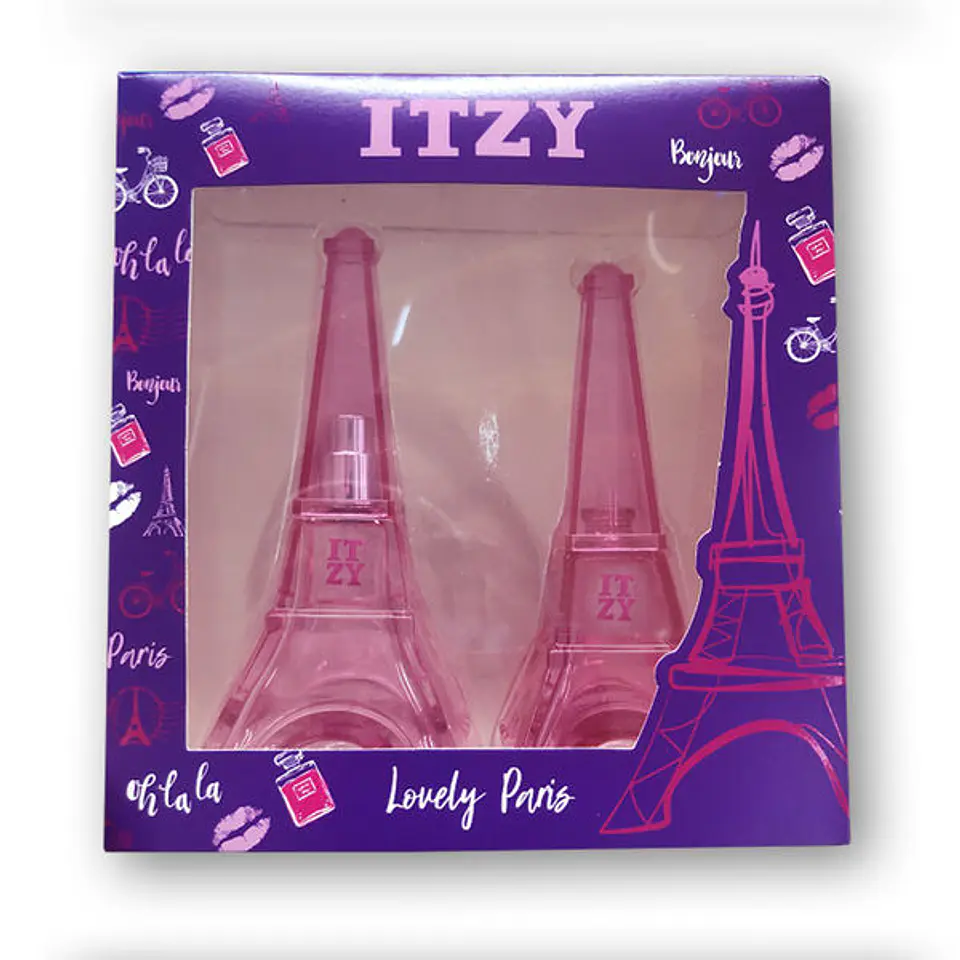 Set Perfume Lovely Paris Edt 50 Ml + 30 Ml Itzy 1