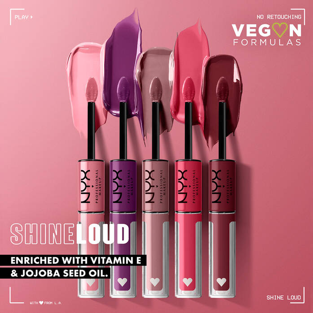 Labial Shine Loud Pro Pigment Lip Shake Things Up - NYX 3