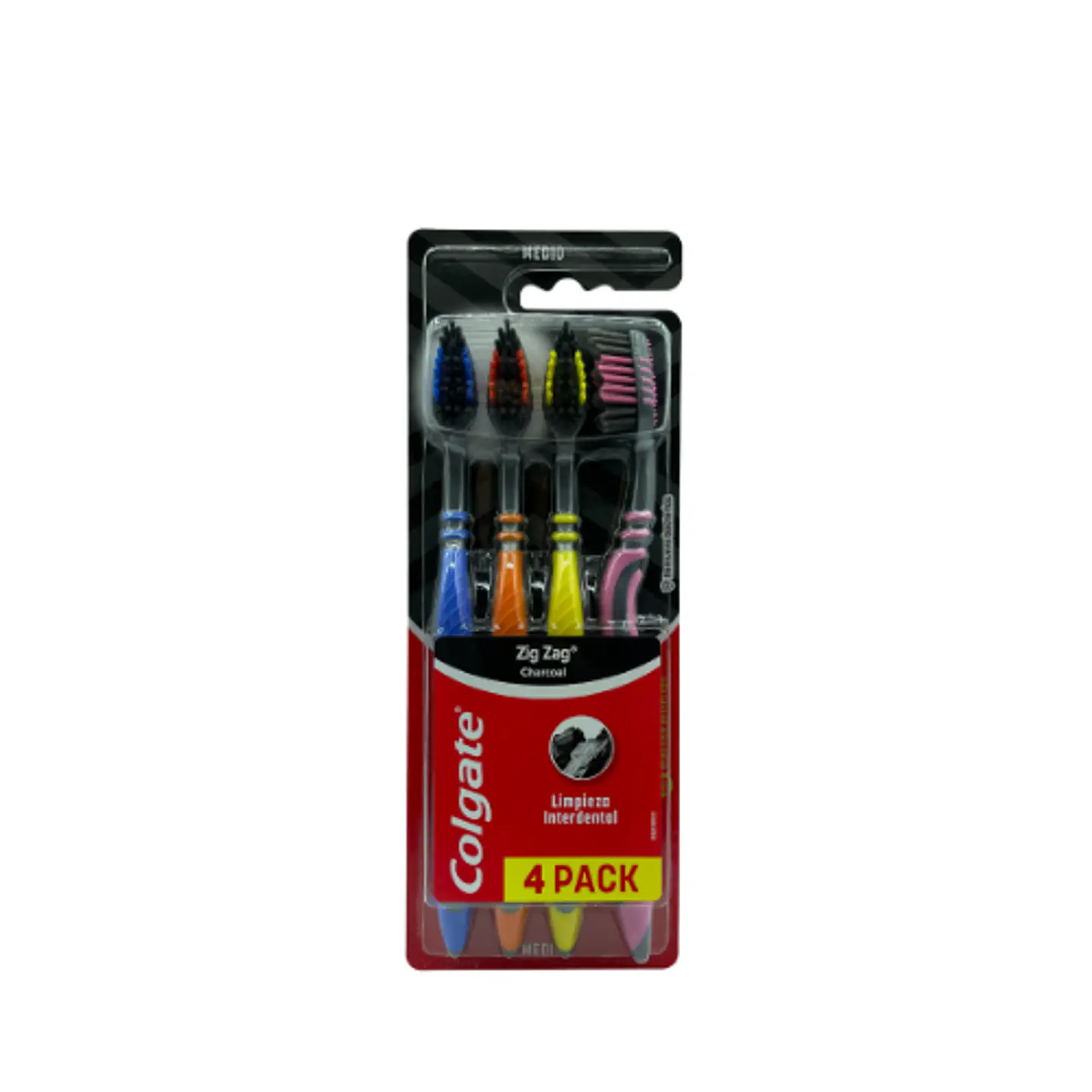 Cepillo De Dientes Zig Zag Charcoal 4 Unidades 1