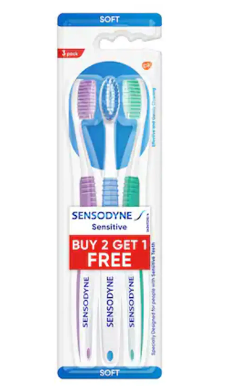 Cepillo De Dientes Sensodyne Sensitive Soft 3 Unidades 1